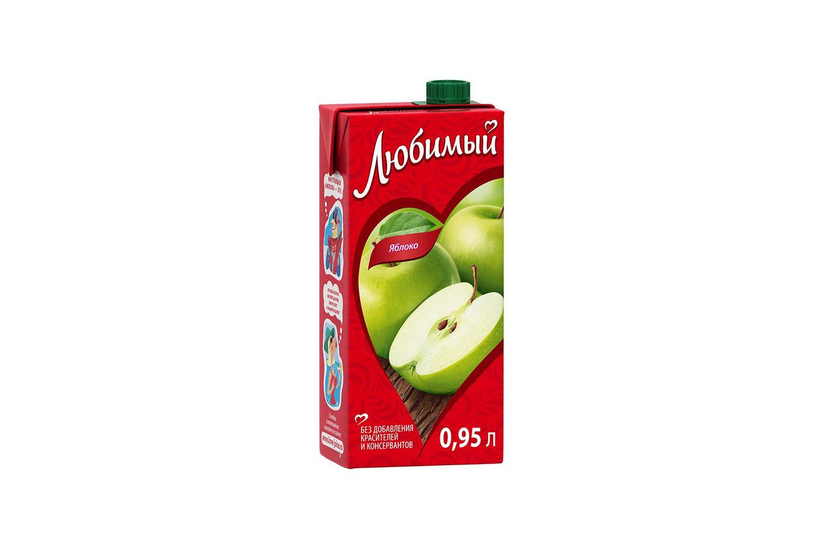 Сок Любимый Яблоко 950 мл