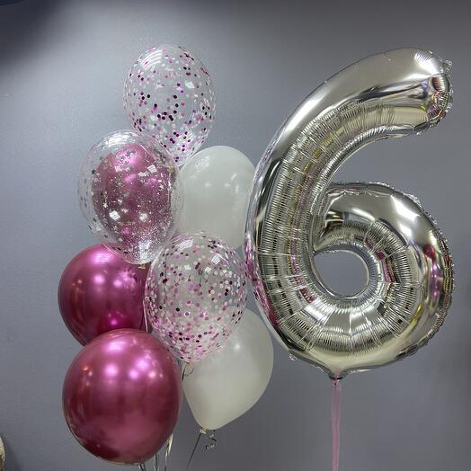 Шары на 6 лет девочке