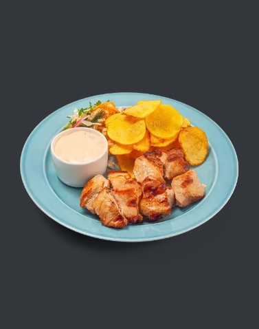 Шашлык свиной(картоф. пюре)