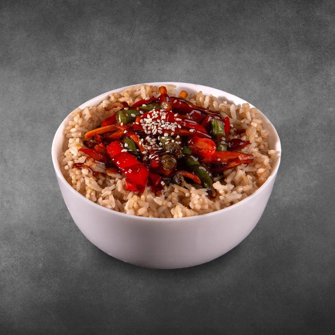 Рис вок овощной