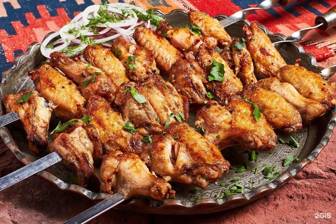 Шашлык из куриных крылышек