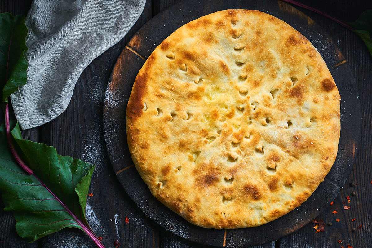 Пирог с свекльными листьями стандартный