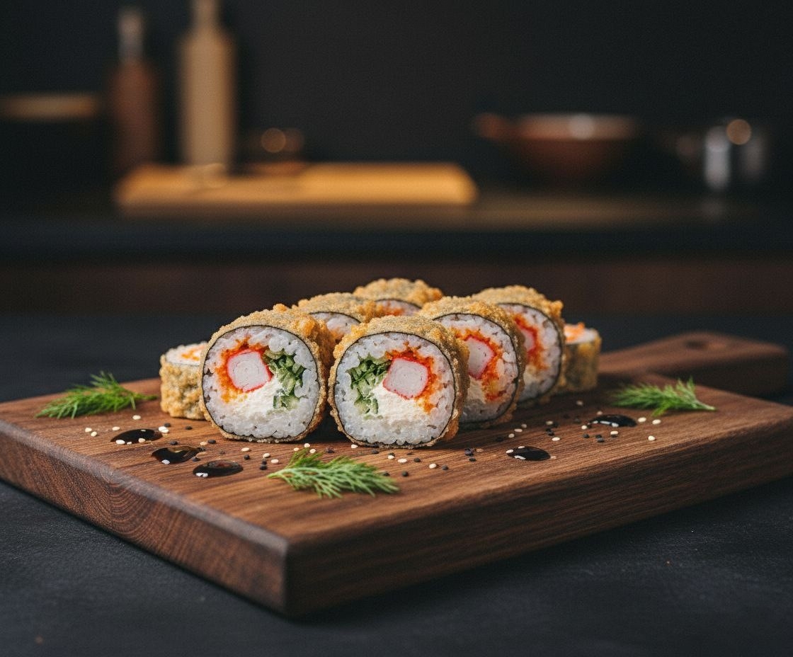 Ролл горячий цезарь