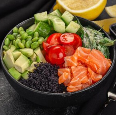 Поке с лососем