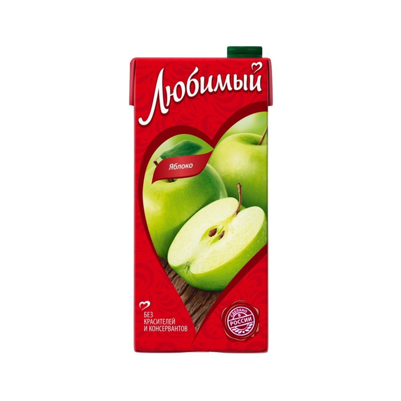Сок любимый яблоко 1л