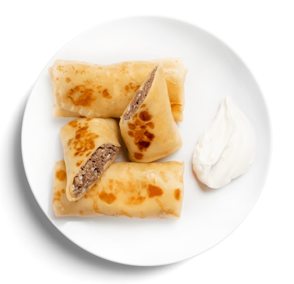 Блинчики с мясом