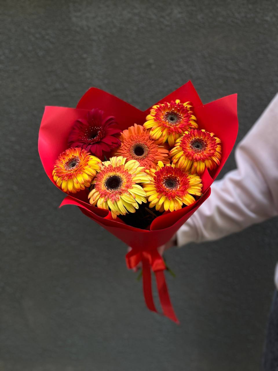 Монобукет из 7 гербер