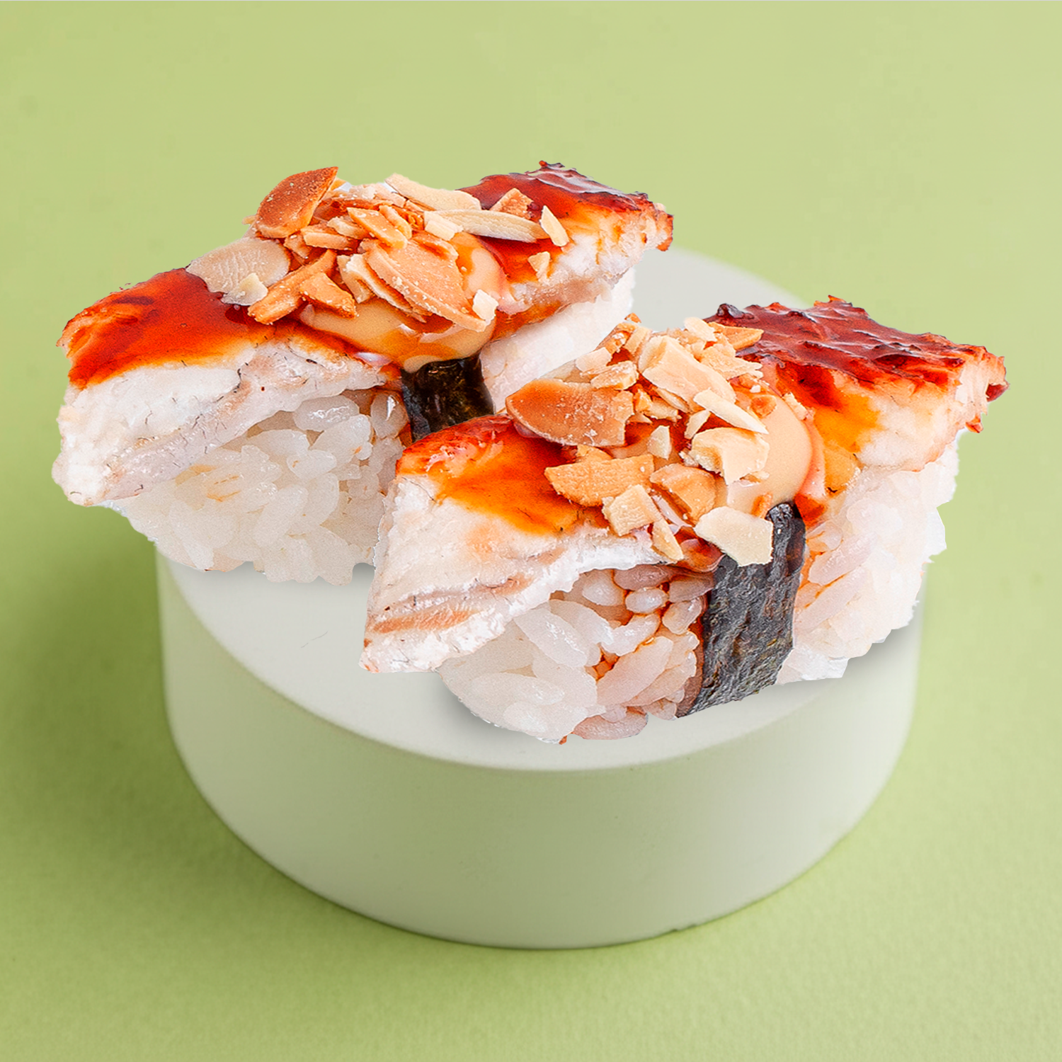 Суши с угрем и соусом трюфельный унаги