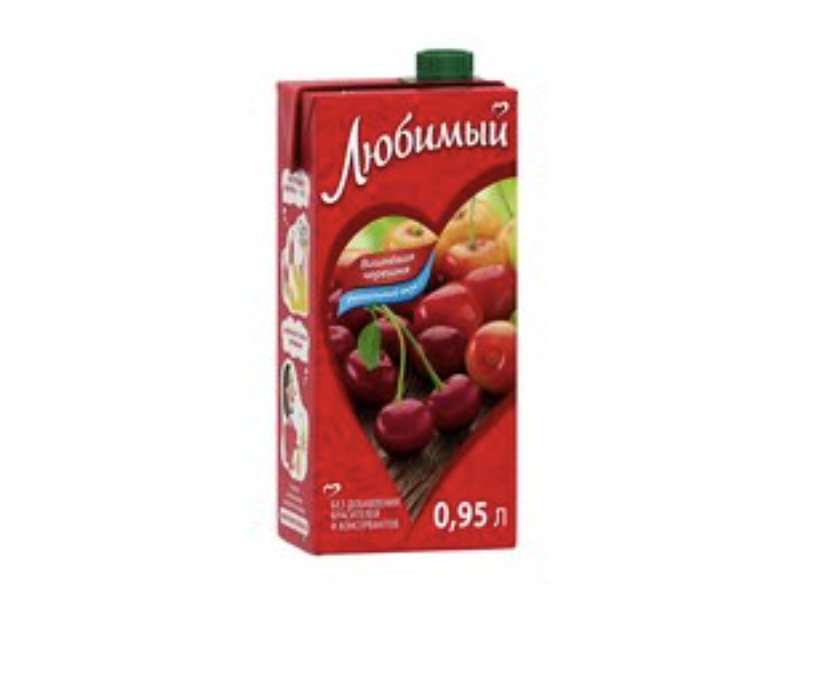 Сок Любимый Вишнёвая черешня 1 л