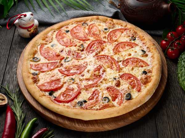 Пицца Маргарита с маслинами