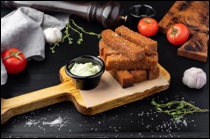Ржаные чесночные гренки