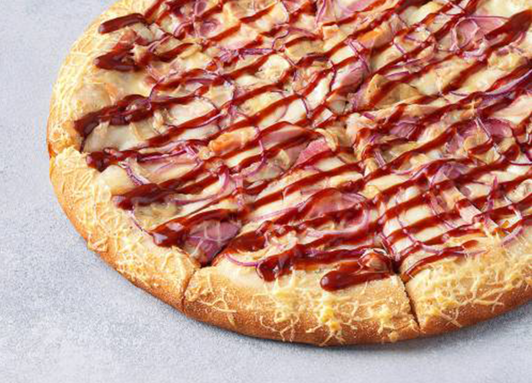 Пицца Чикен Барбекю 30 см на толстом с сыром