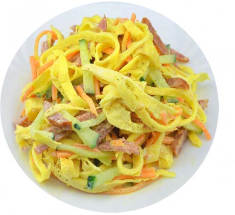 Салат Блинный с курицей