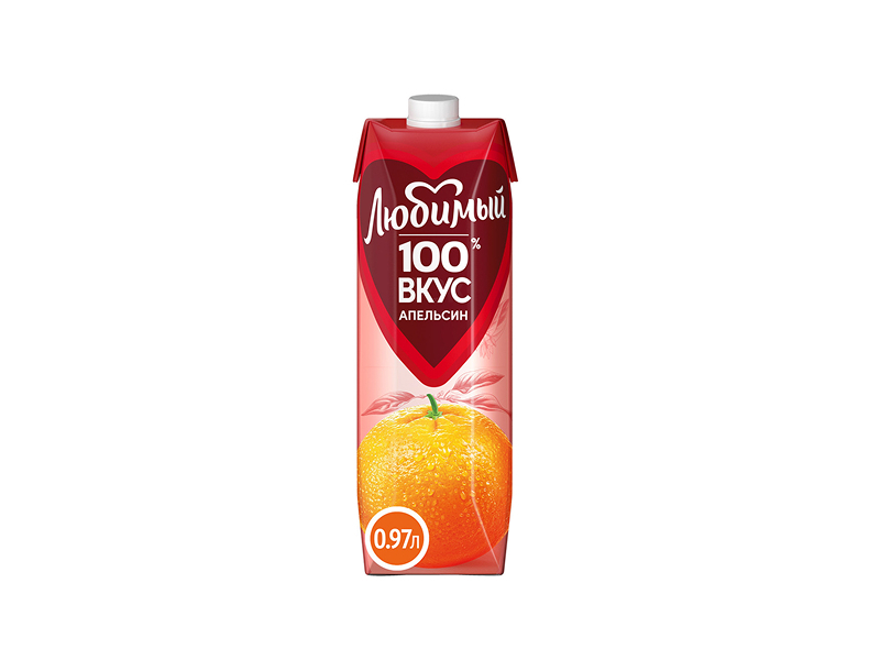 Сок Любимый Апельсин 0,97 л