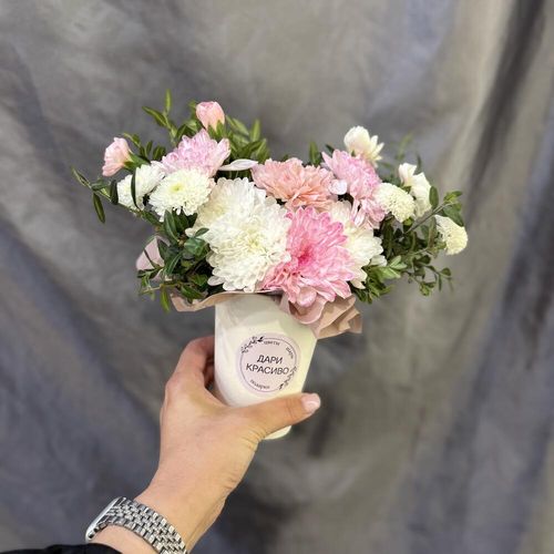 Букет цветов в стаканчике (К2205)