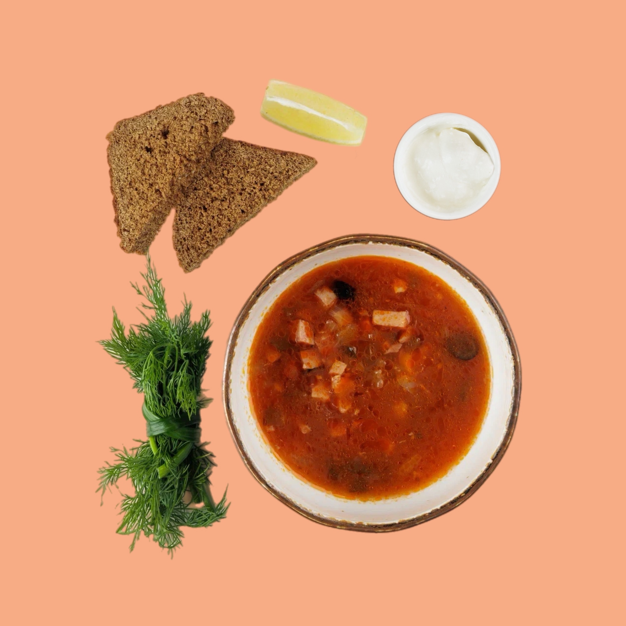 Мясная солянка