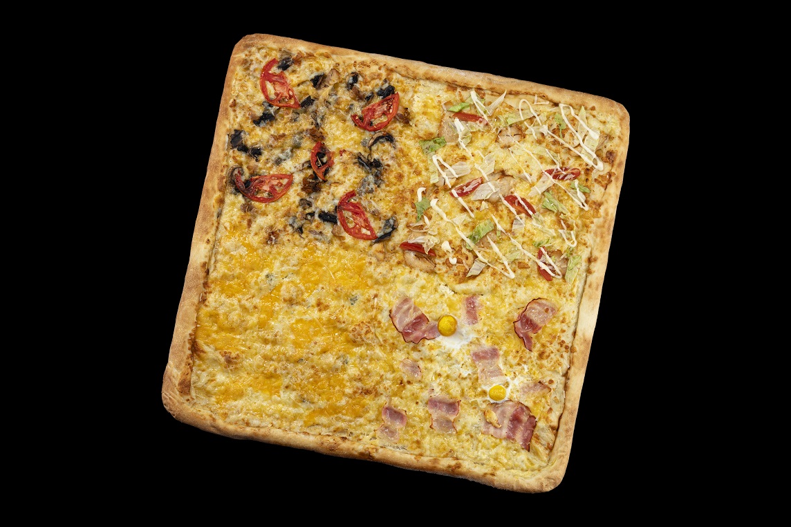 Пицца Гурман 4 вкуса Квадро 45 см