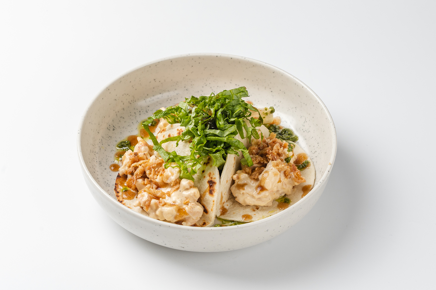 Тако с курицей и грибами