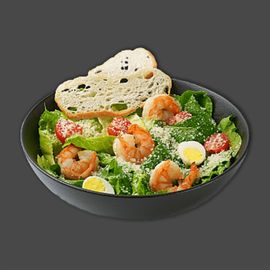 Салат Цезарь с креветкой