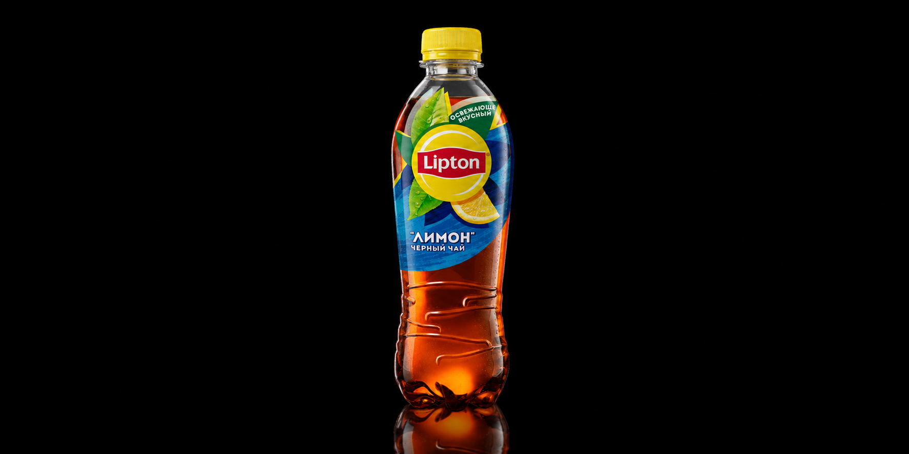 Lipton черный чай "Лимон" 0,5 л.