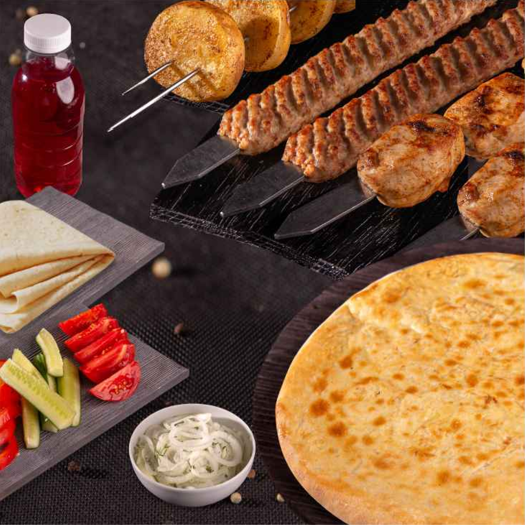 Шашлычный набор с хачапури