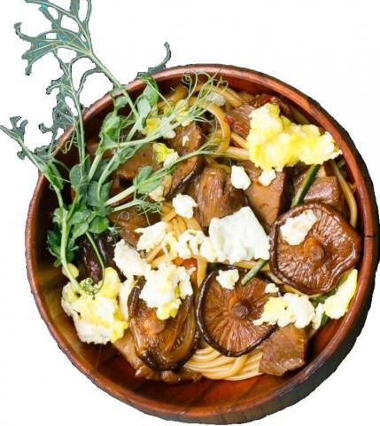 Пшеничная лапша, Шиитаке
