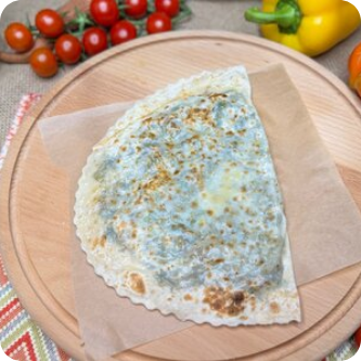 Кутаб с сыром и зеленью