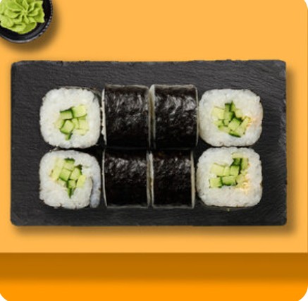 Мини-ролл с огурцом
