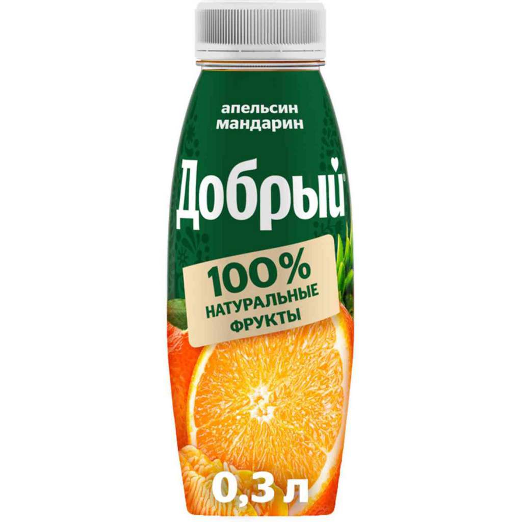 Добрый Нектар,Апельсин,Мандарин 0,33л