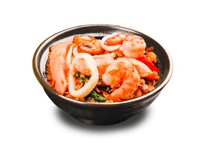 Китайский рис с морепродуктами