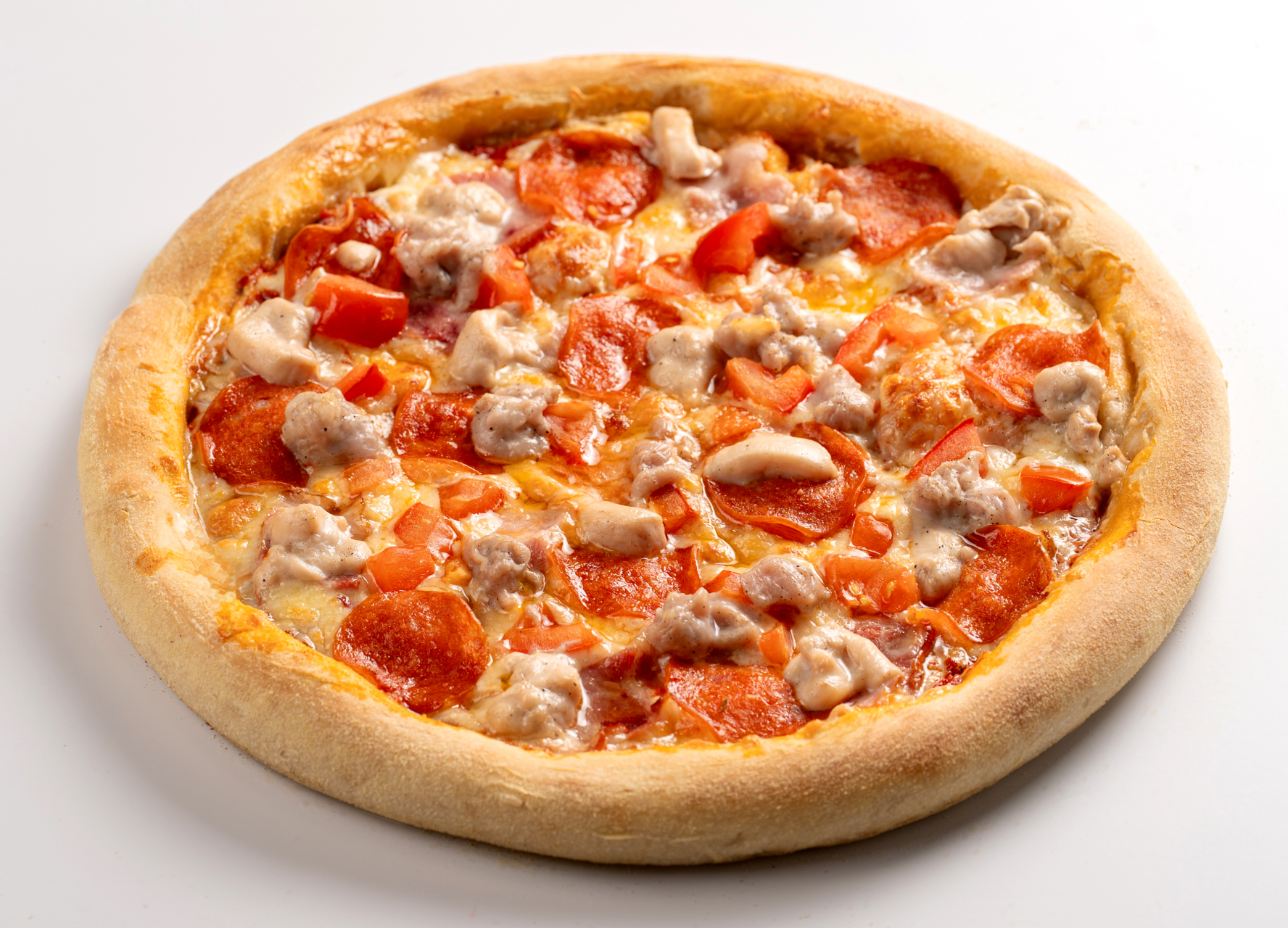 Мясное ассорти 31 см тонкое тесто