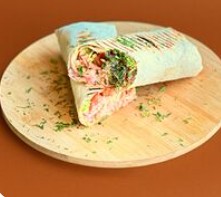 Сырная шаурма с курицей