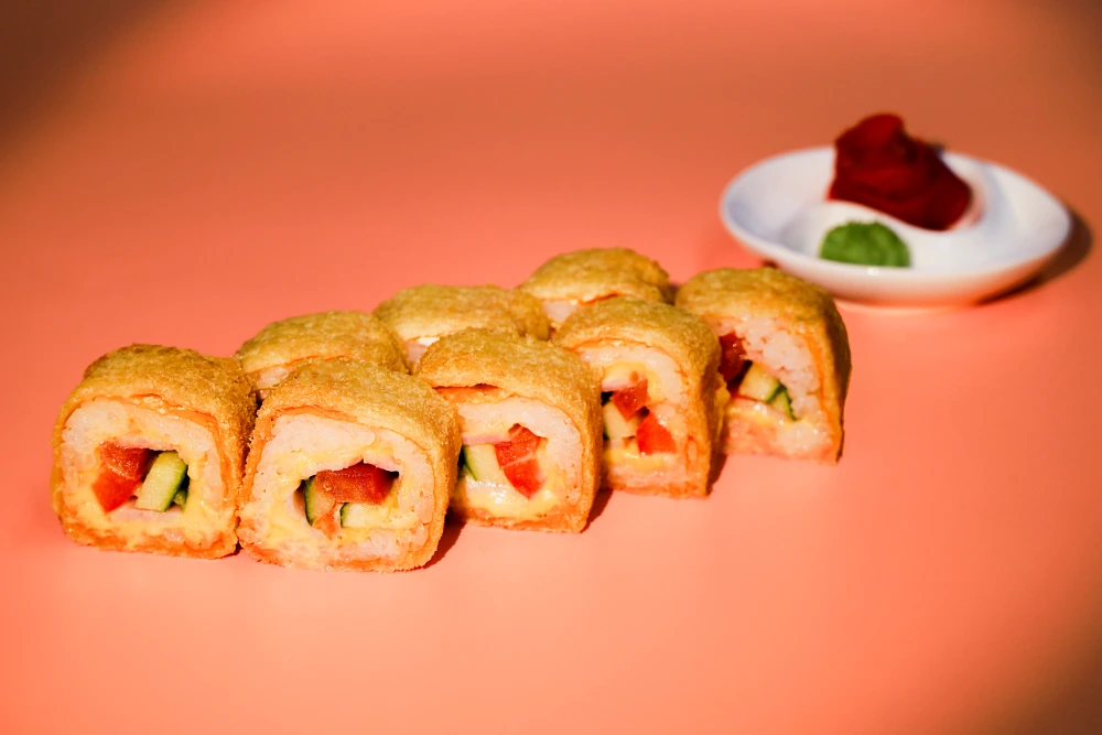 Горячий ролл сливочный