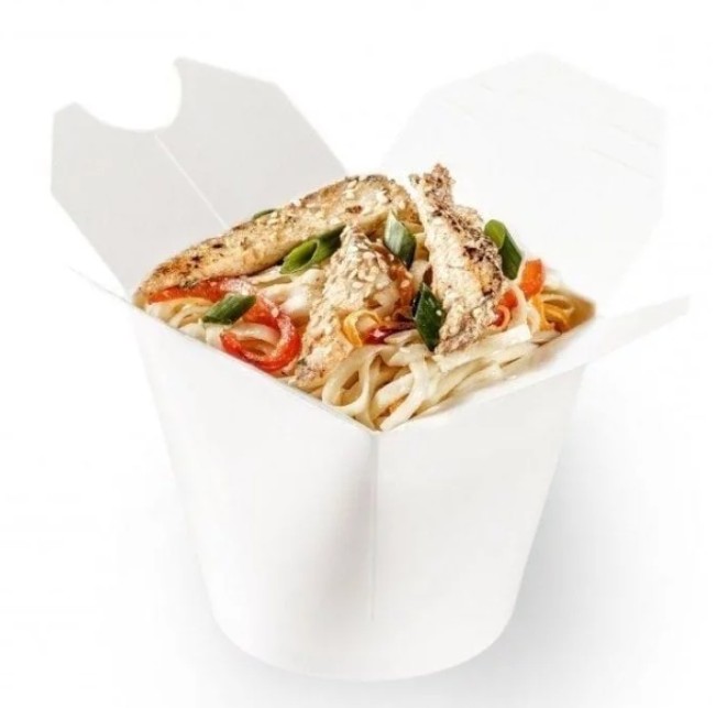 Вок Удон с курочкой в соусе Сладкий чили