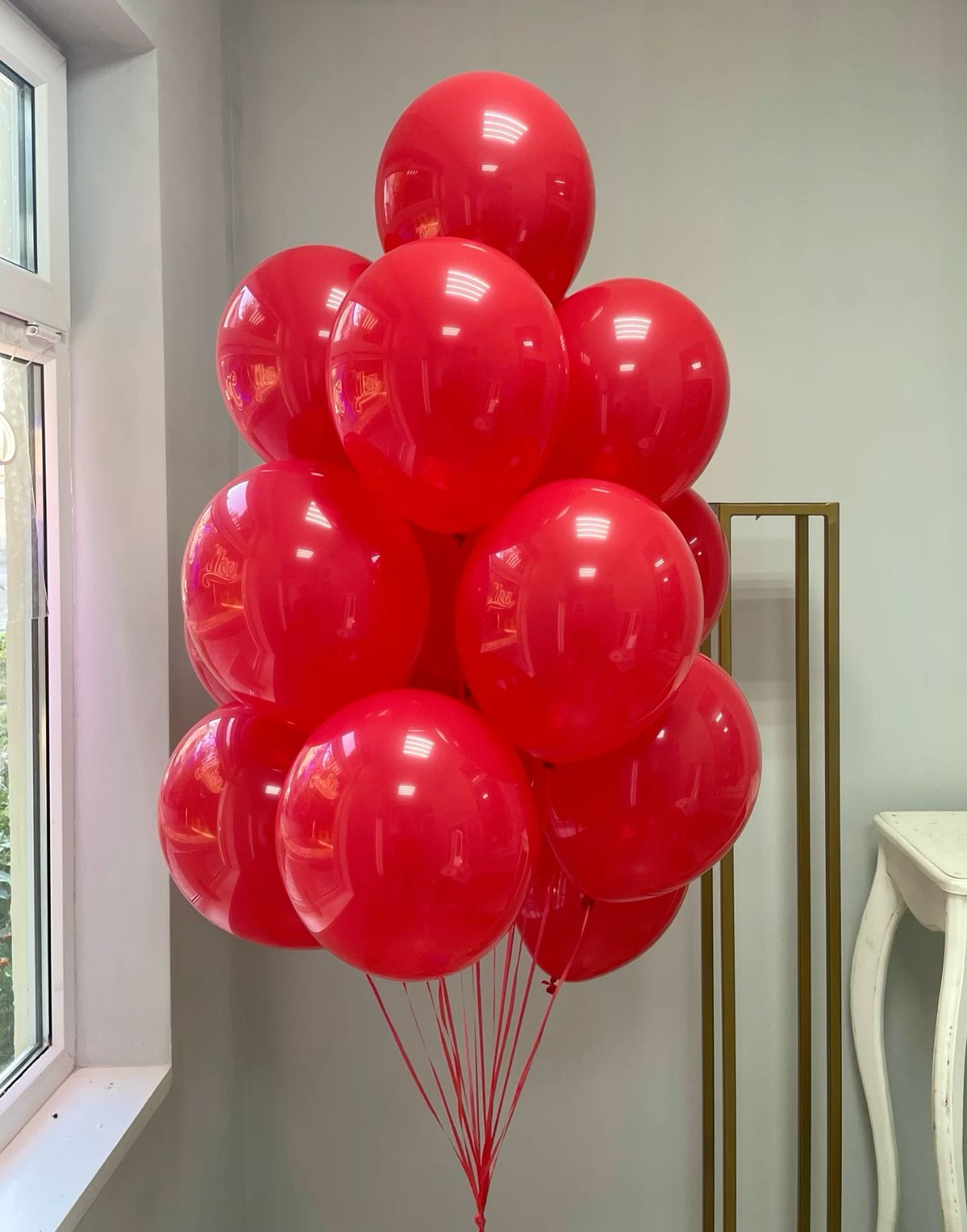 3 латексных шара с гелием 