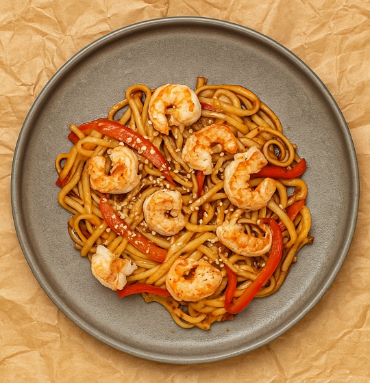 SS Лапша Удон с тигровыми креветками