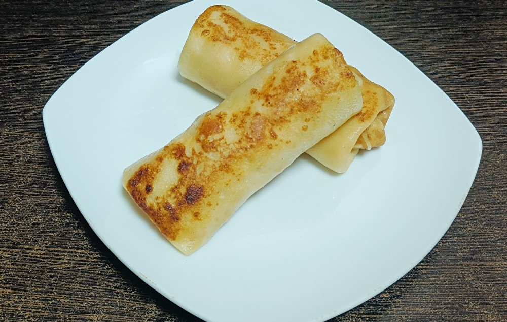 Блины с яйцом