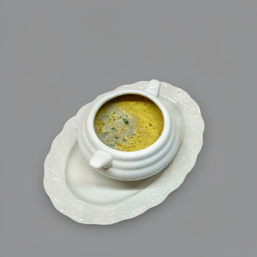 Сливочный суп с лесными грибами