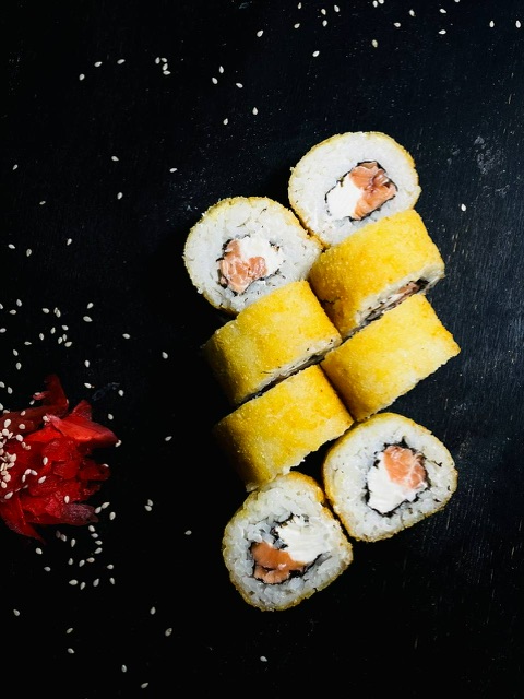 Сяке темпура