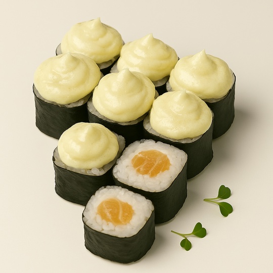 Снежный хосомаки лосось