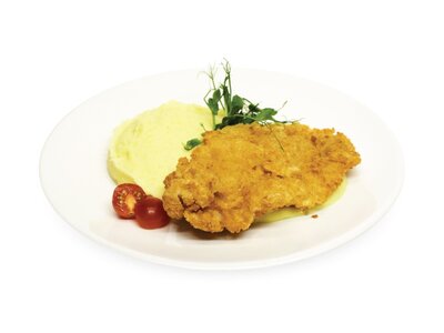 Шницель куриный с картофельным пюре