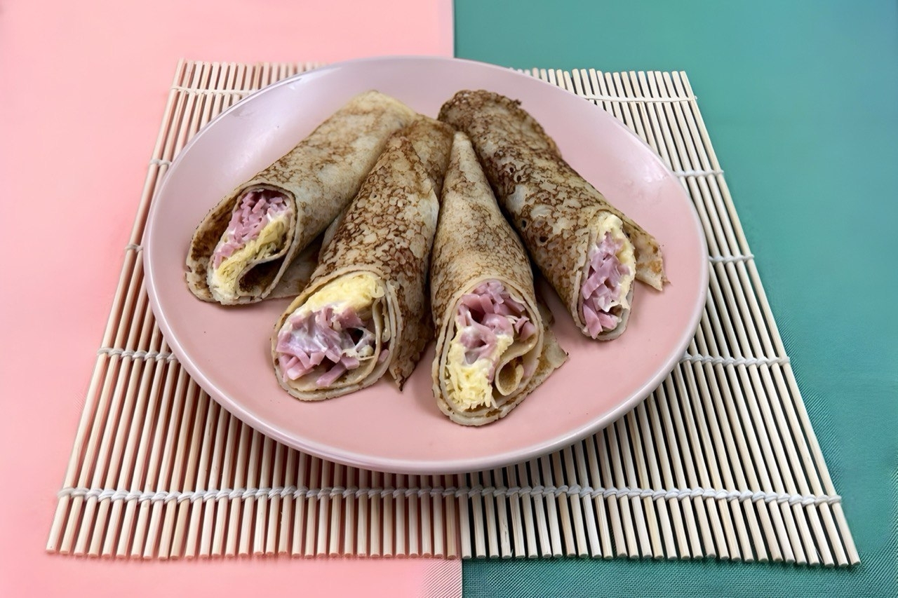Блины с ветчиной и сыр 2 шт.