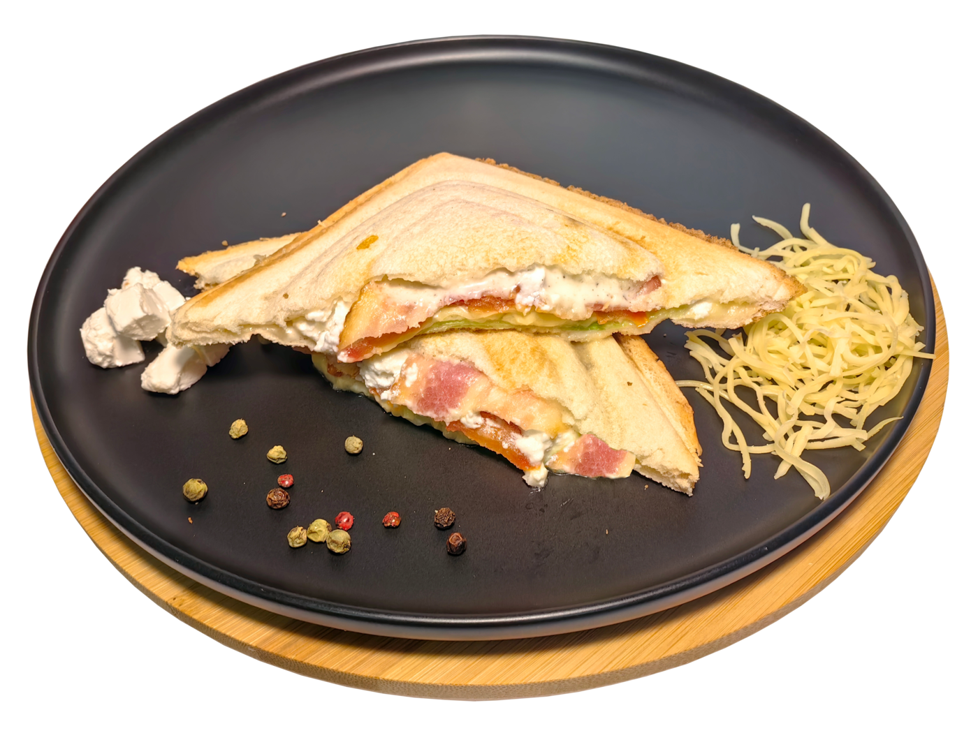 Сэндвич Дайте с беконом и сыром фета