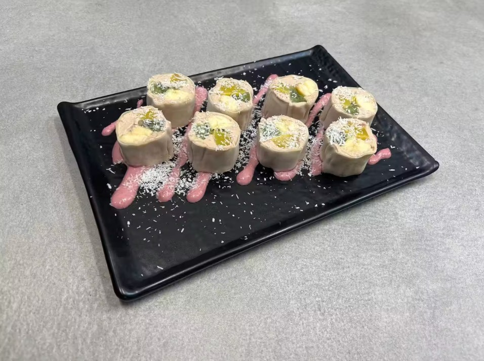 Сладкий ролл с какао 