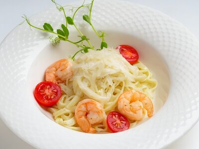 Паста с креветками