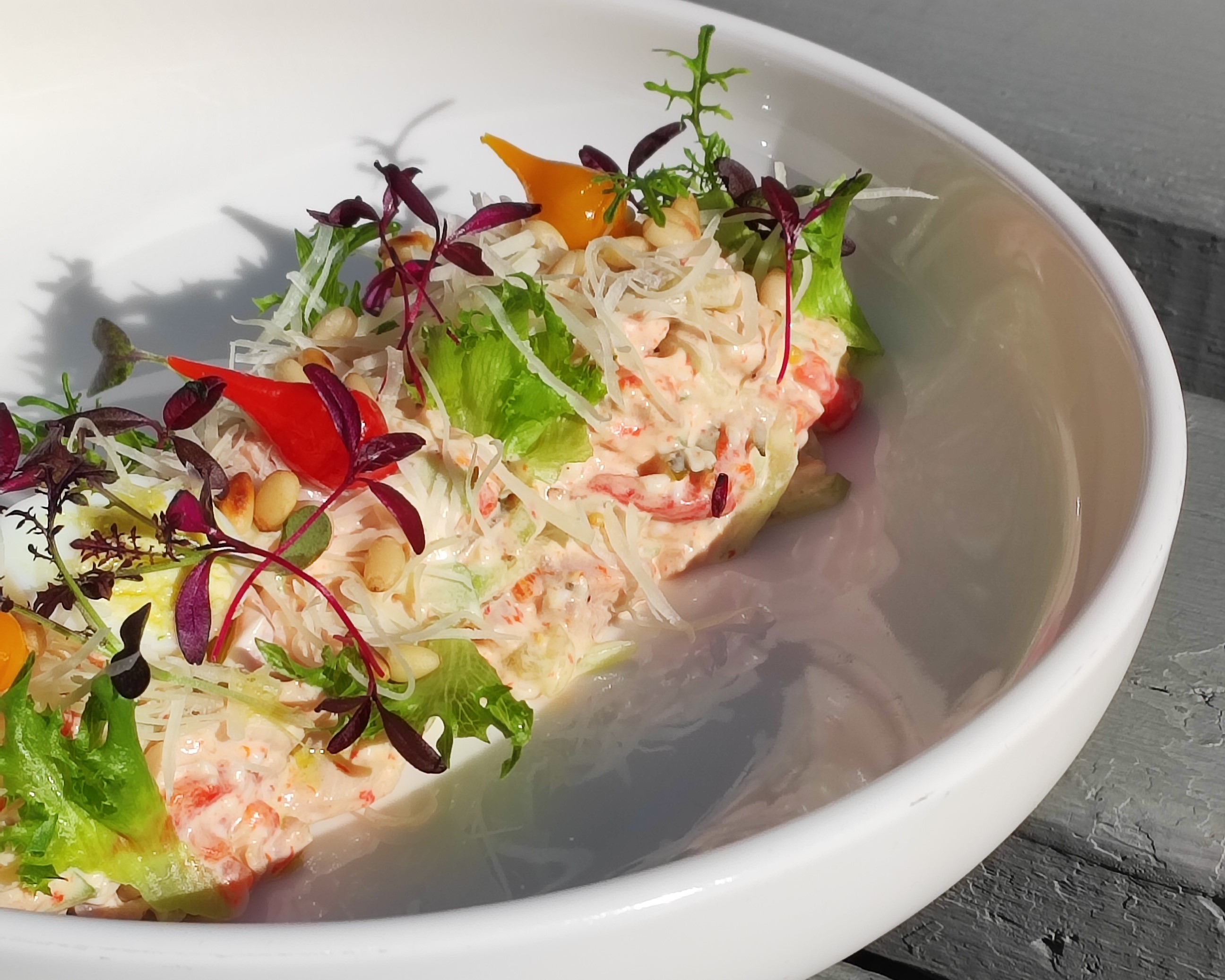 Шеф-салат из 3-х видов мяса