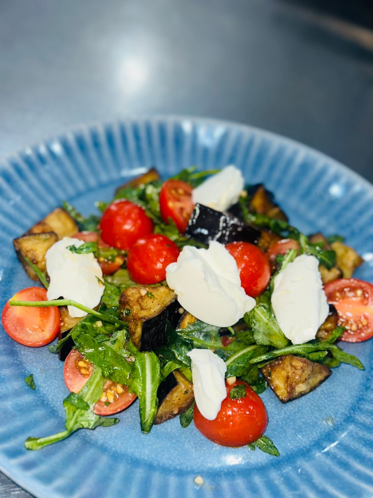 С хрустящими баклажанами