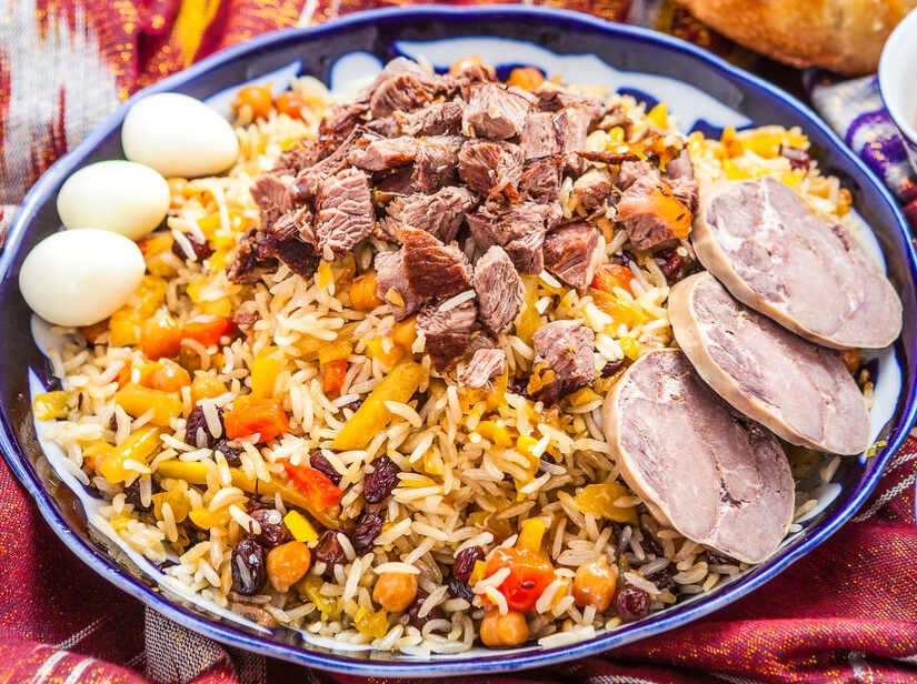 Плов по Хански с казы и яйцом