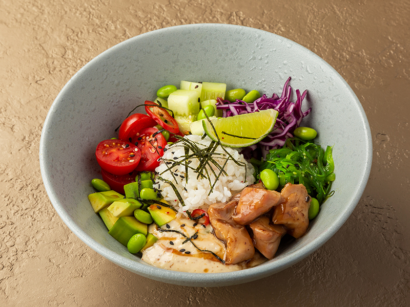 Поке с цыплёнком