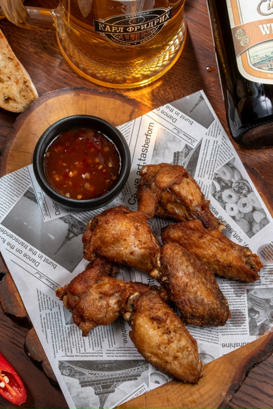 Хрустящие куриные крылышки